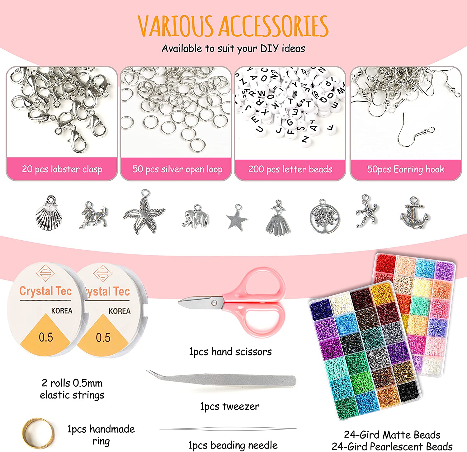 Wholesale Colorful Seed Mini Beads Set