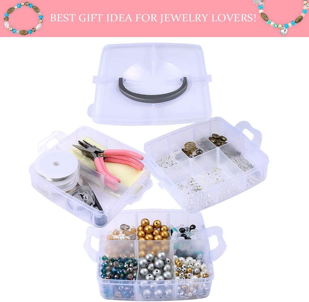 Factory Wholesale Three Layer Box Jewelry Making Kits DIY Jewelry Set