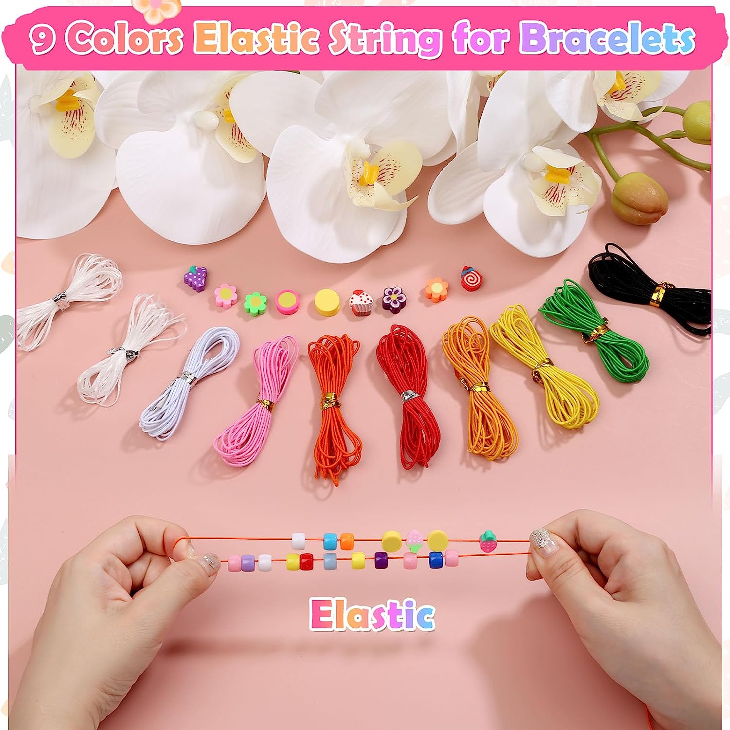Wholesale Sell Color Hole Beads 6MM Letter Kit