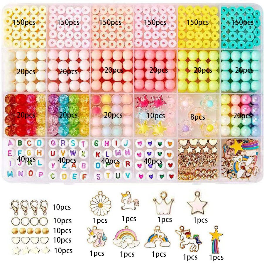 Unicorn Rainbow Design Charm Bracelet Making Kit Wholesale
