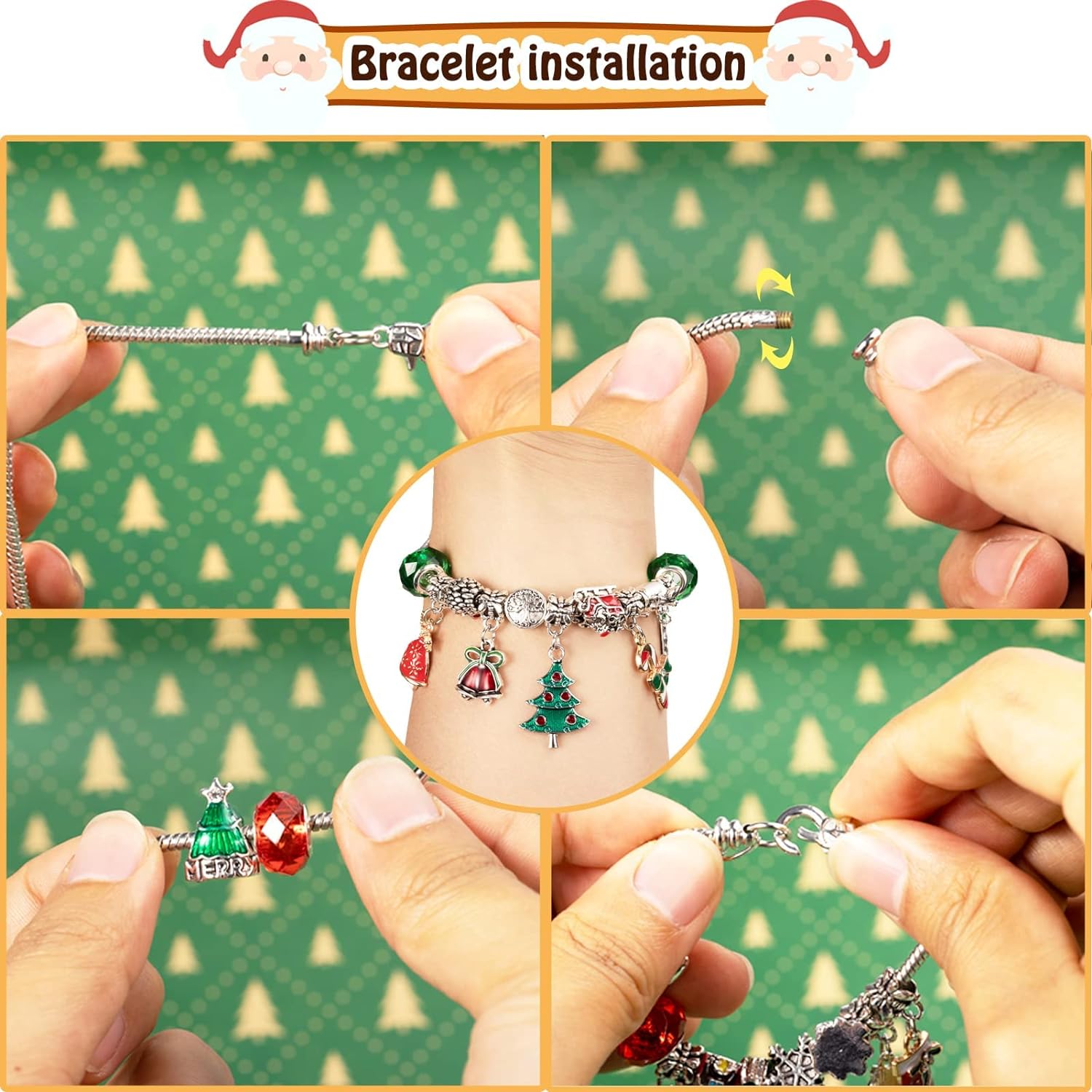 Wholesale Christmas Advent Calendar Jewelry Making DIY Christmas Gifts