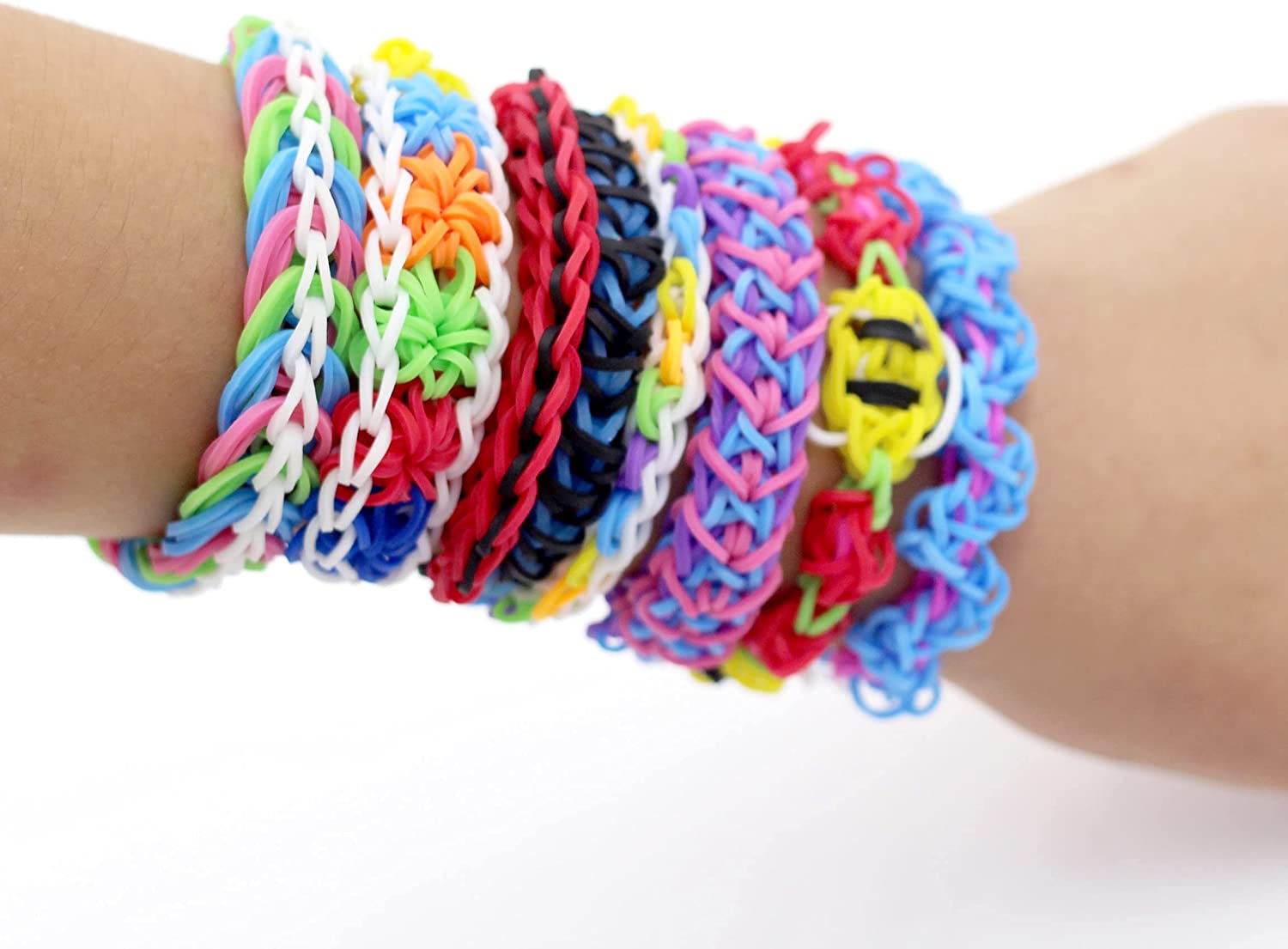 Factory Wholesale Colored Rubber Bands Kits DIY Knit Bracelets Set