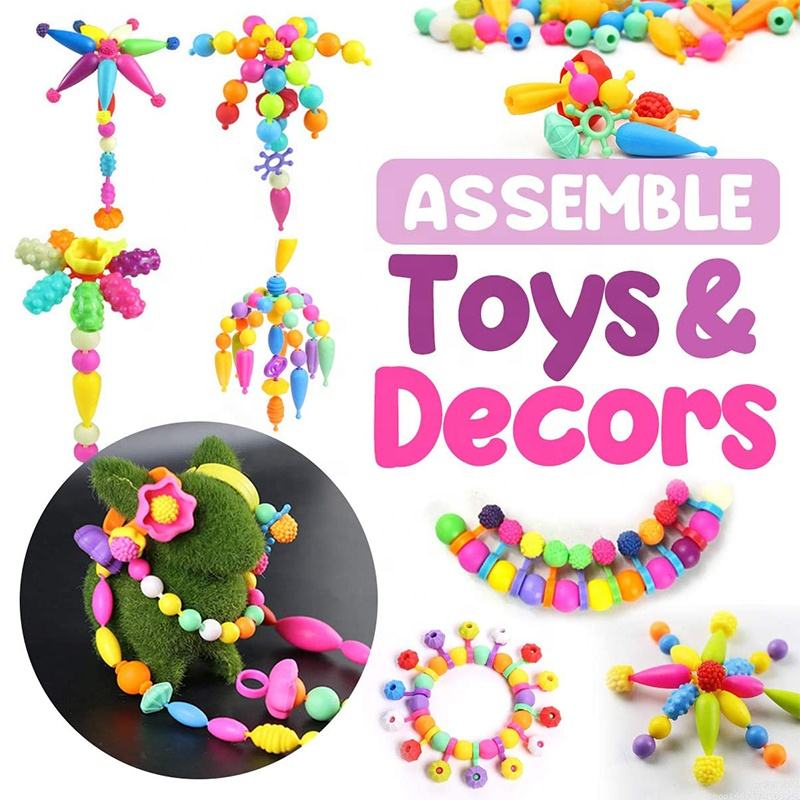 Sale at Wholesale Price POP Plastic Beads Kit for Kids Funny Toy