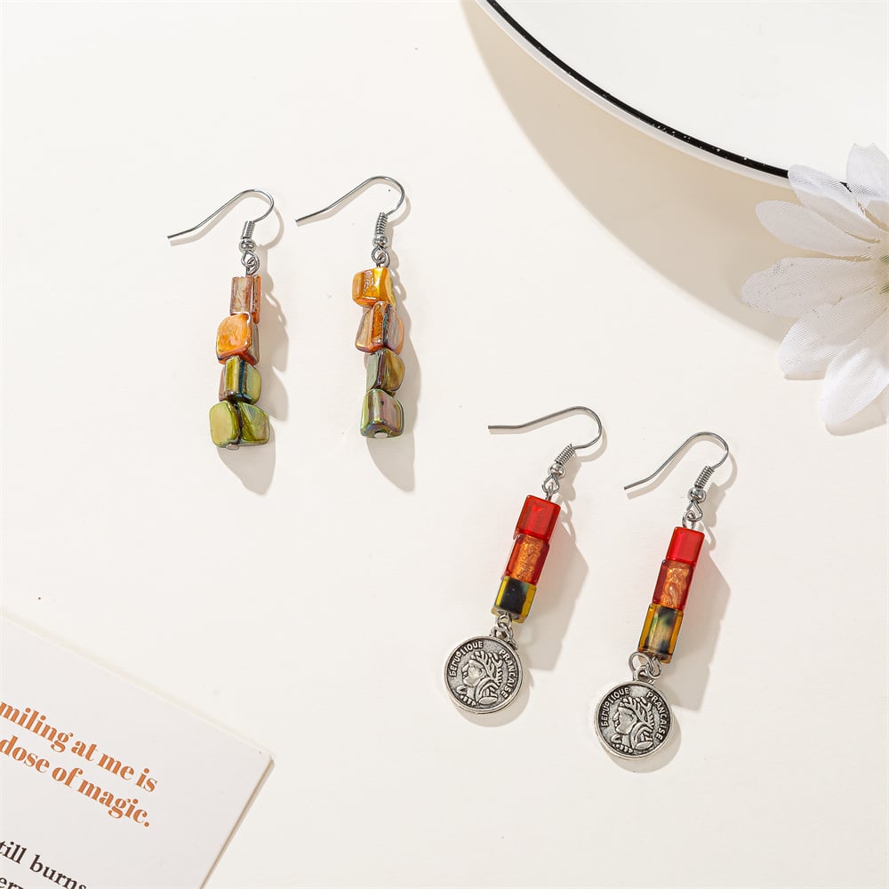 Factory Wholesale 9 Grids Solid Color Natural Stone Bead Kits