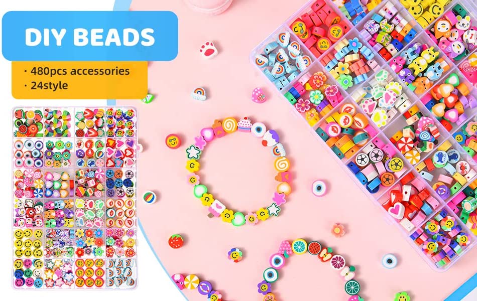 Factory Direct Selling 2024 Hot Sell 6mm Polymer Clay Beads Kits