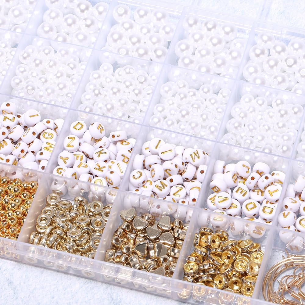 Factory Direct Selling Golden Color Letter Beads Set DIY Make Jewelry