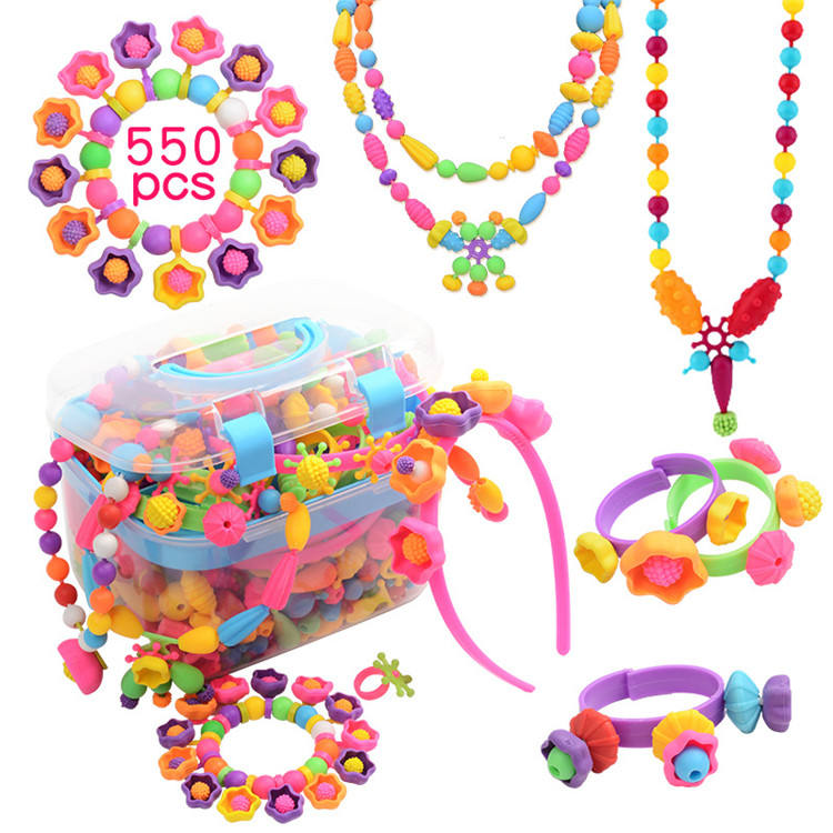 Sale at Wholesale Price POP Plastic Beads Kit for Kids Funny Toy
