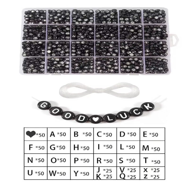 Factory Direct selling 7x4mm Letter Beads Kit