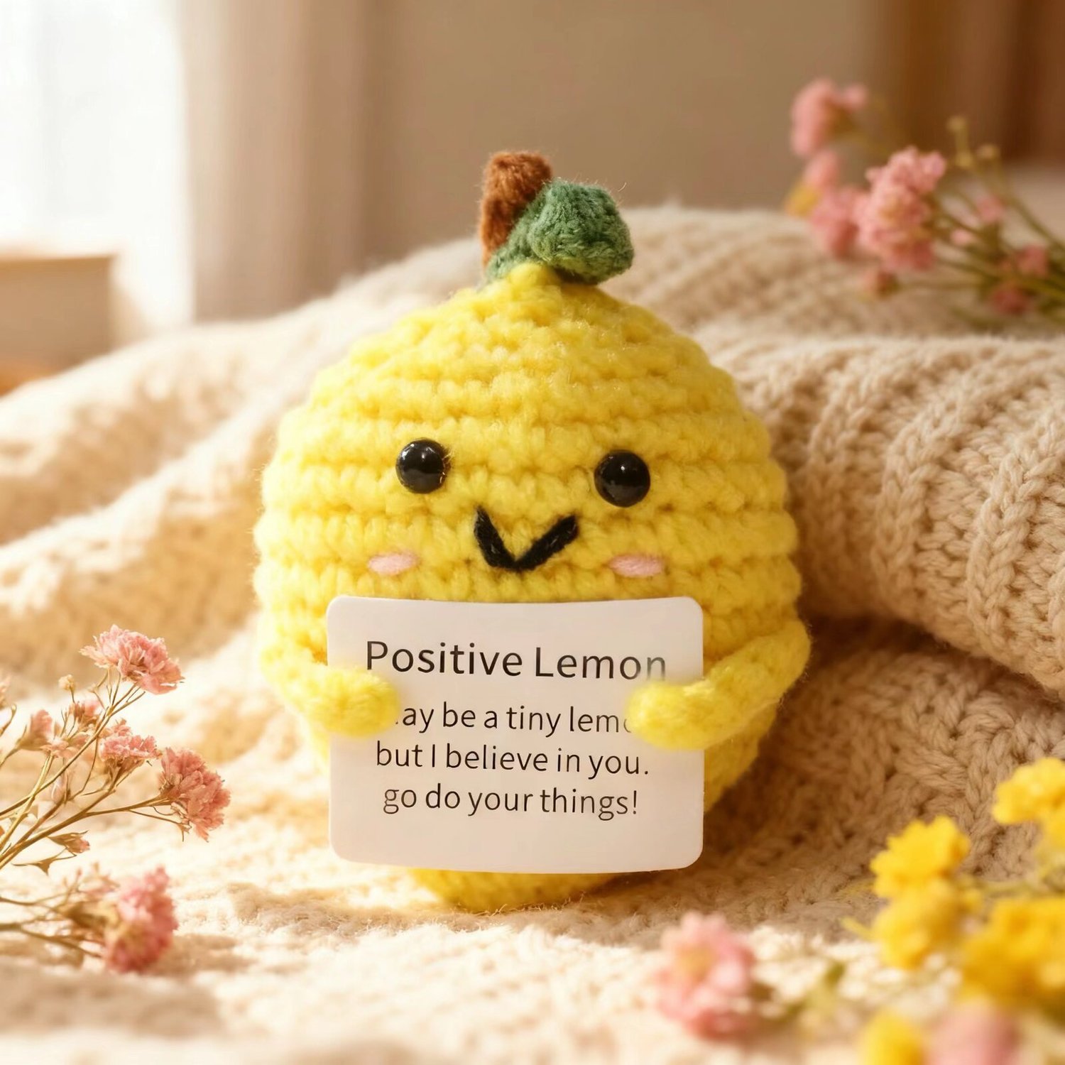 Crochet Positive Lemon Plush