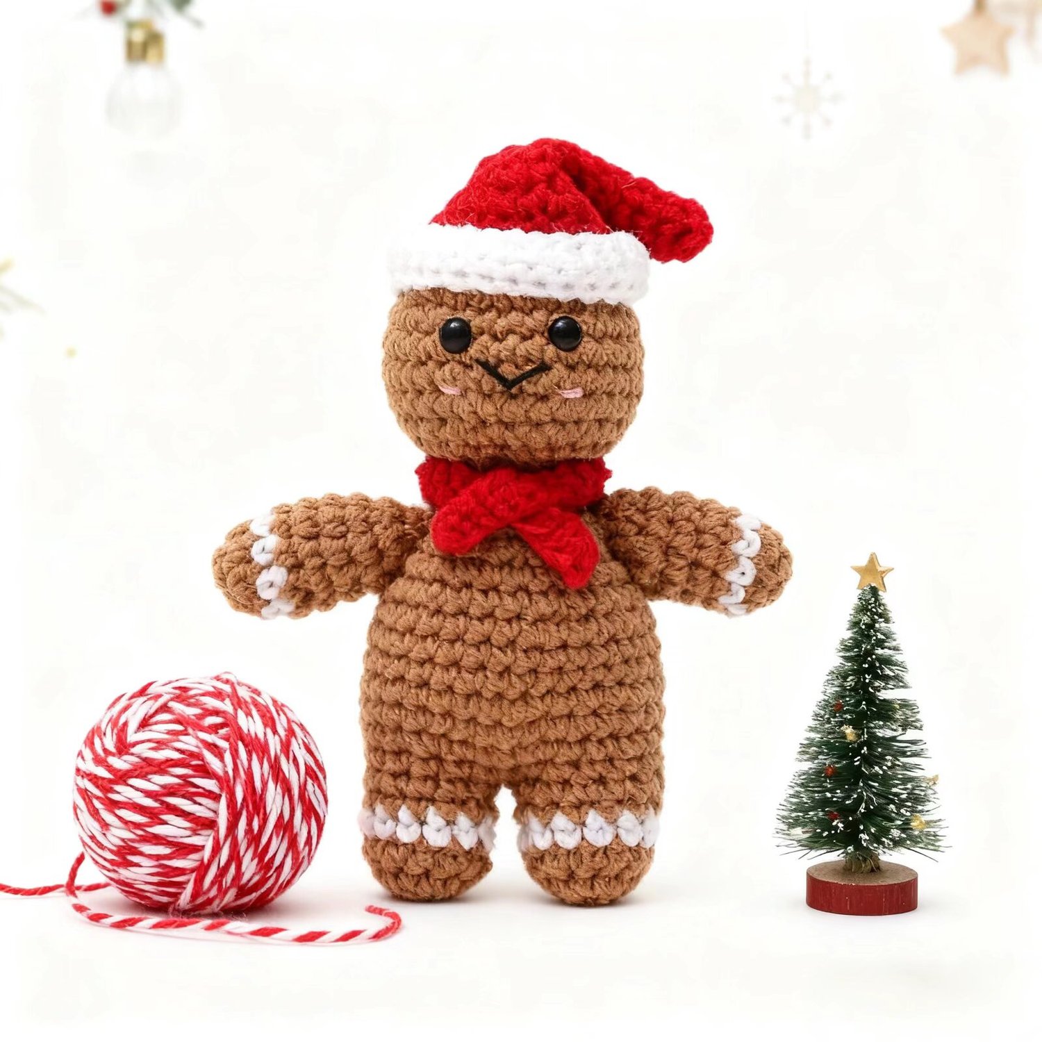 Christmas Gingerbread Crochet Doll