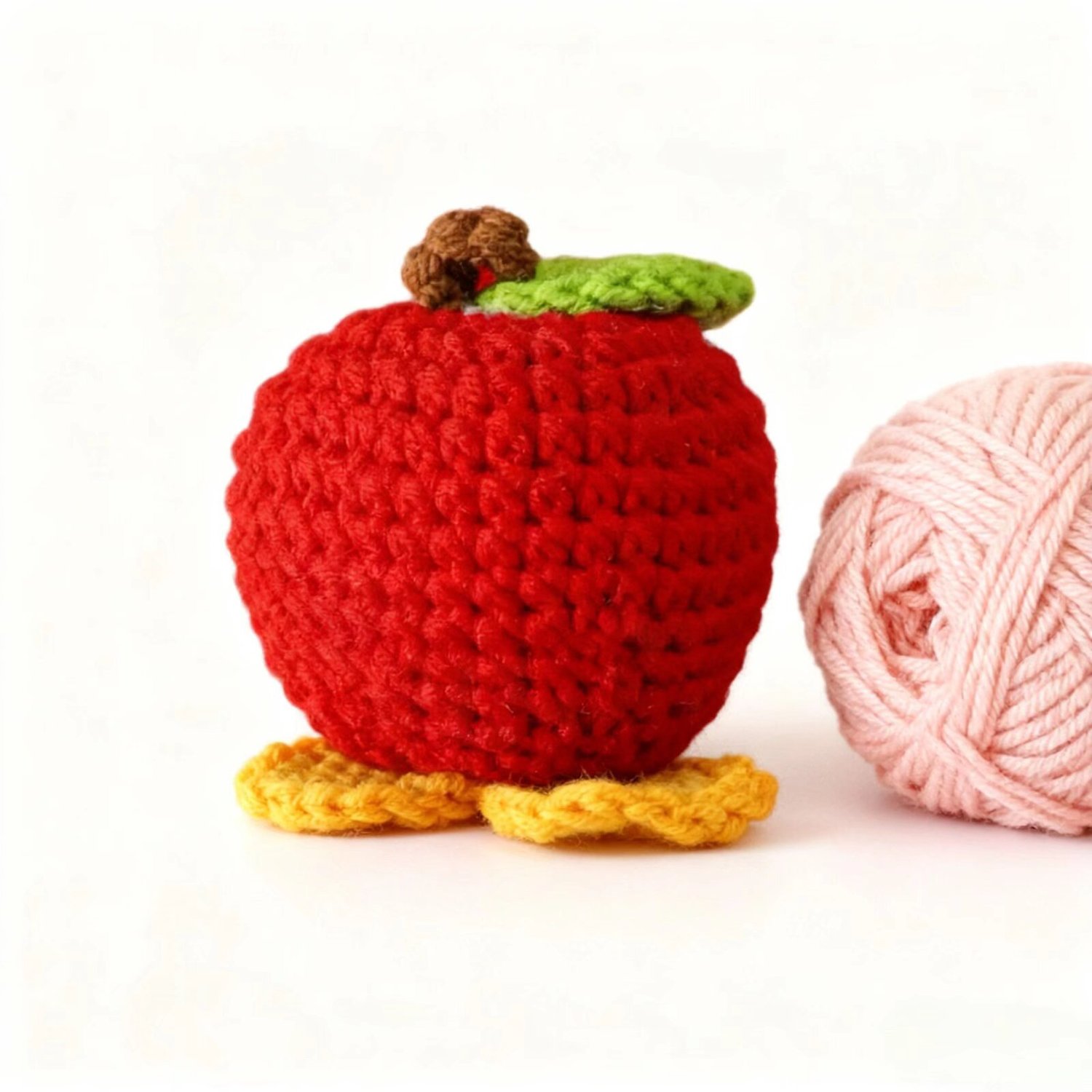 Mini Apple Crochet Plush