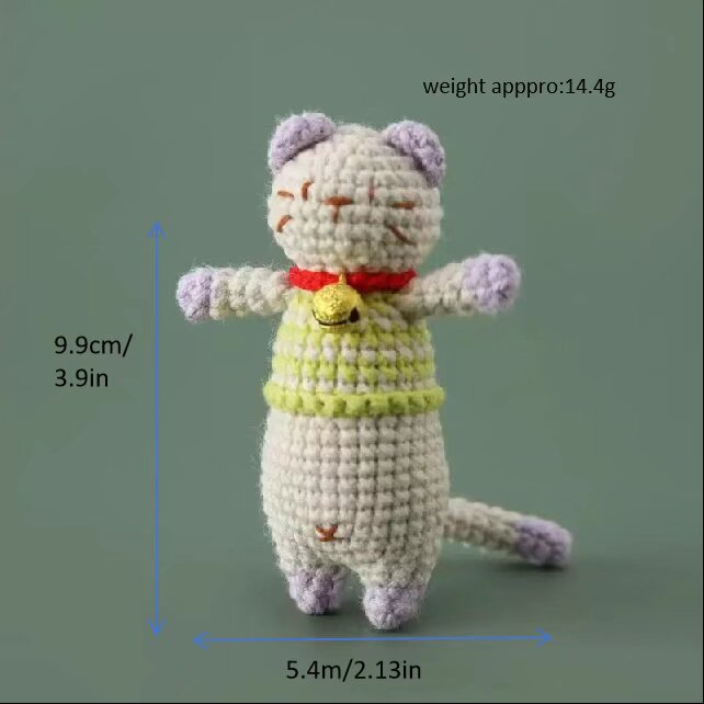 Crochet Cat Doll Plush