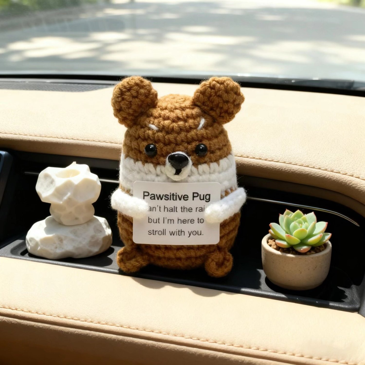 Crochet Pawsitive Pug Plush Toy