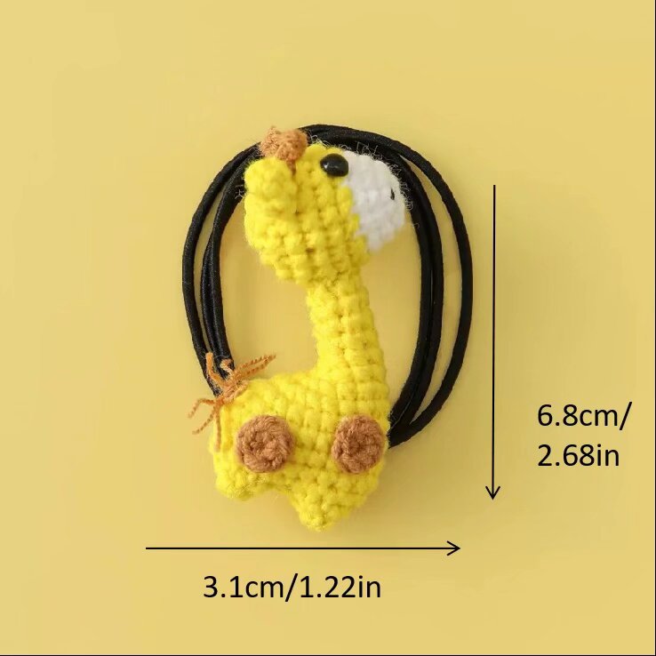 Crochet Giraffe Hair Tie