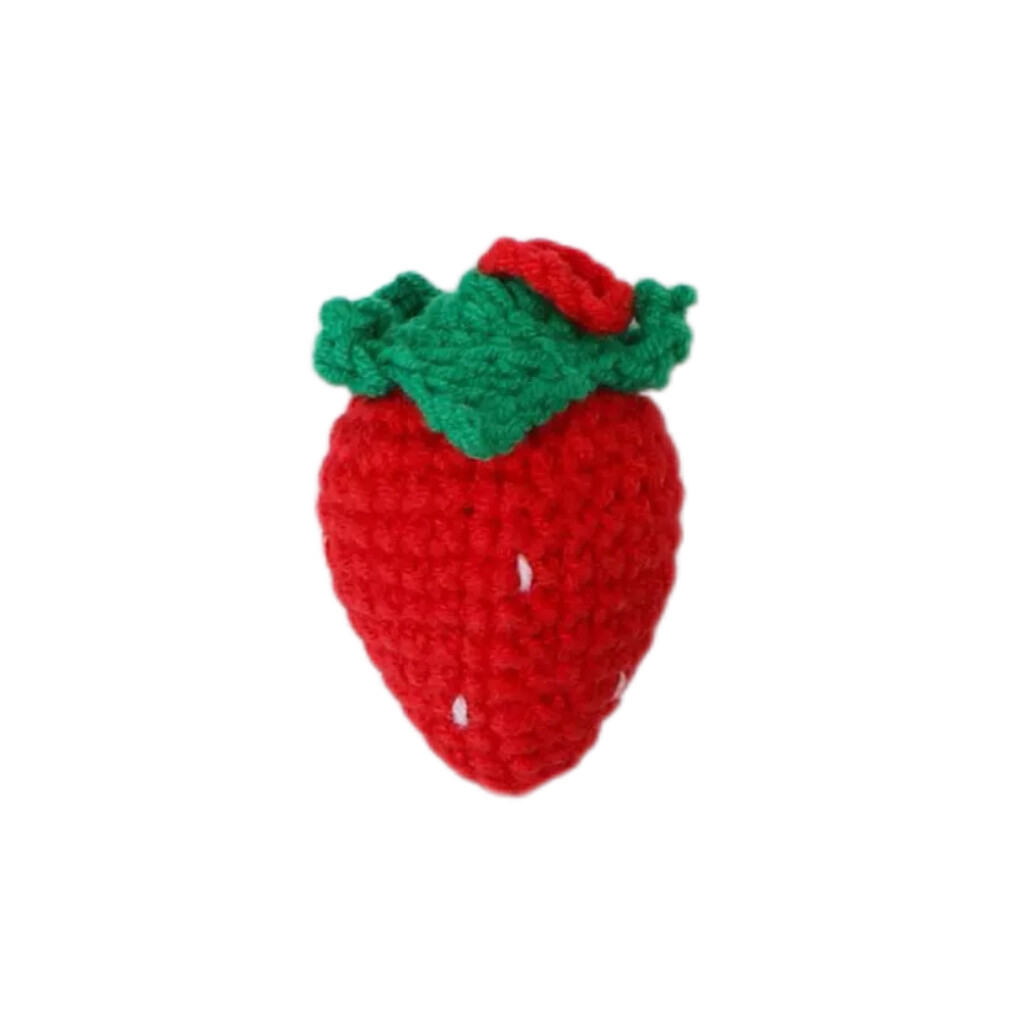 Mini Strawberry Crochet Plush