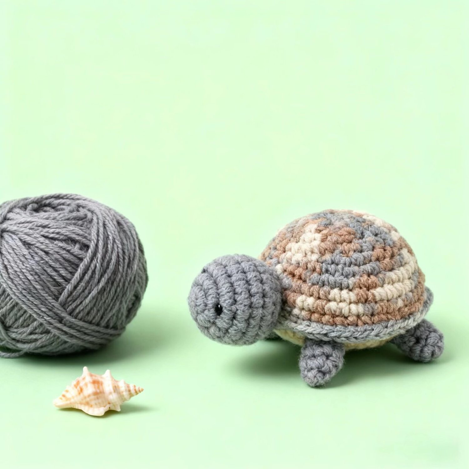 Crochet Turtle Plush Amigurumi Doll