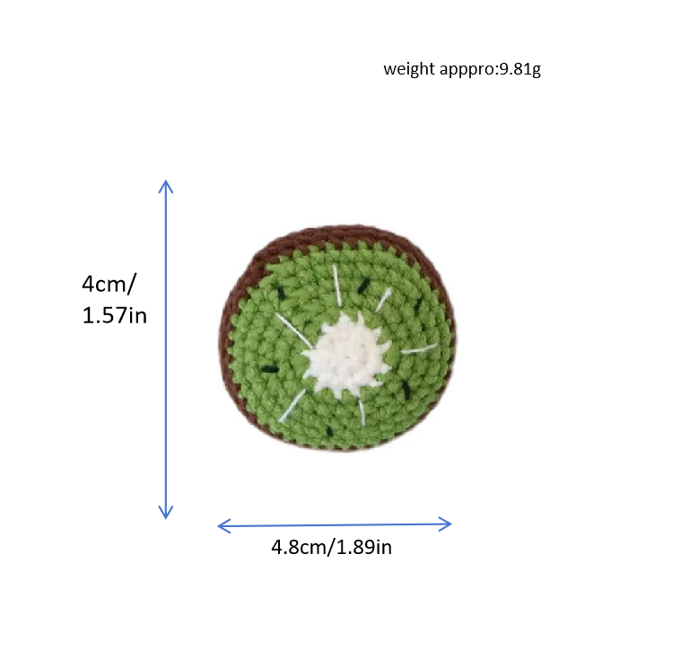 Mini Kiwi Crochet Plush