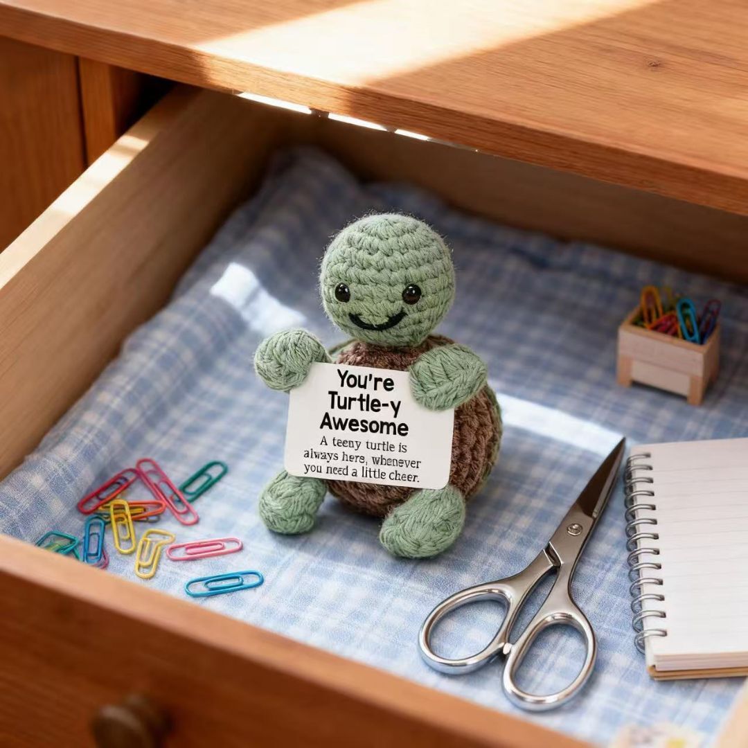 Positive Turtle Crochet Plush