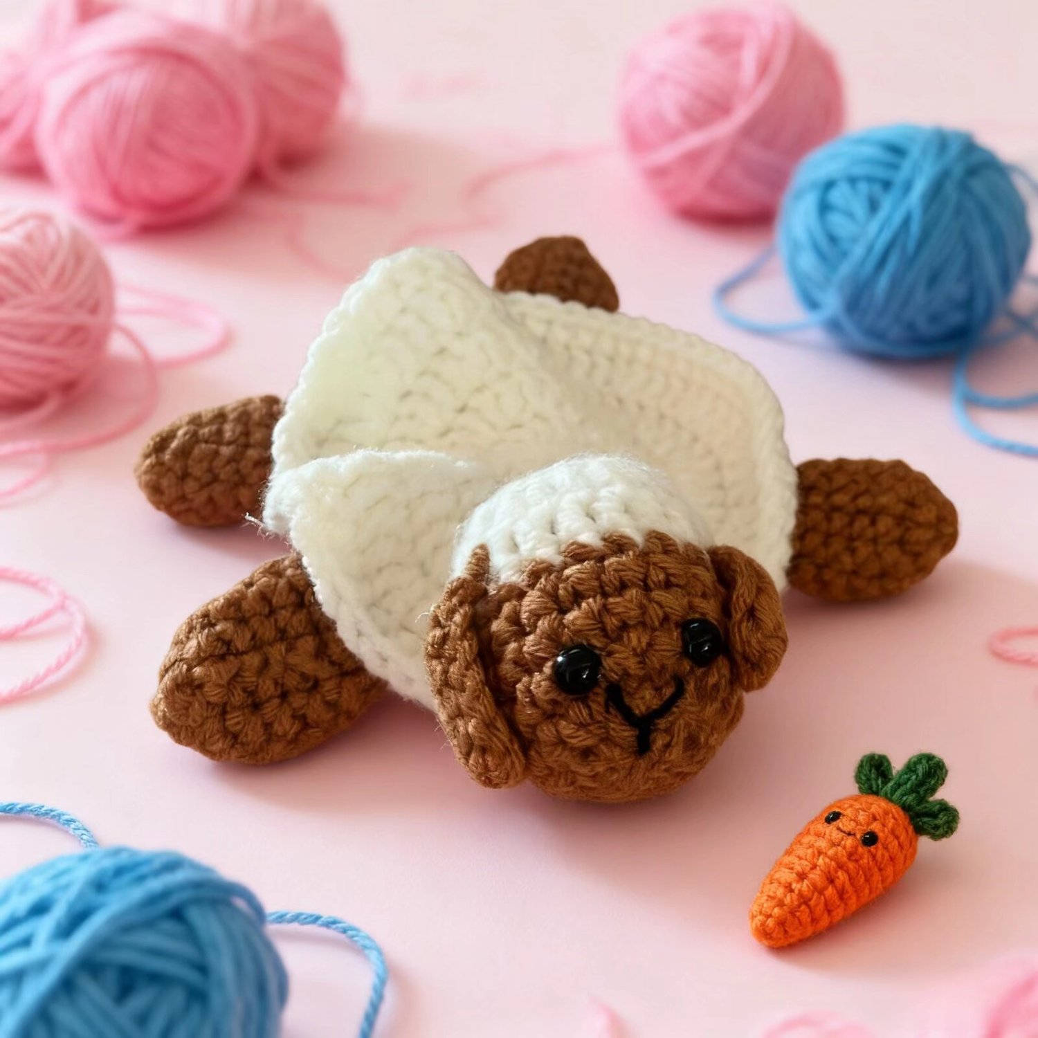 Crochet Sheep Coaster Handmade Cup Mat