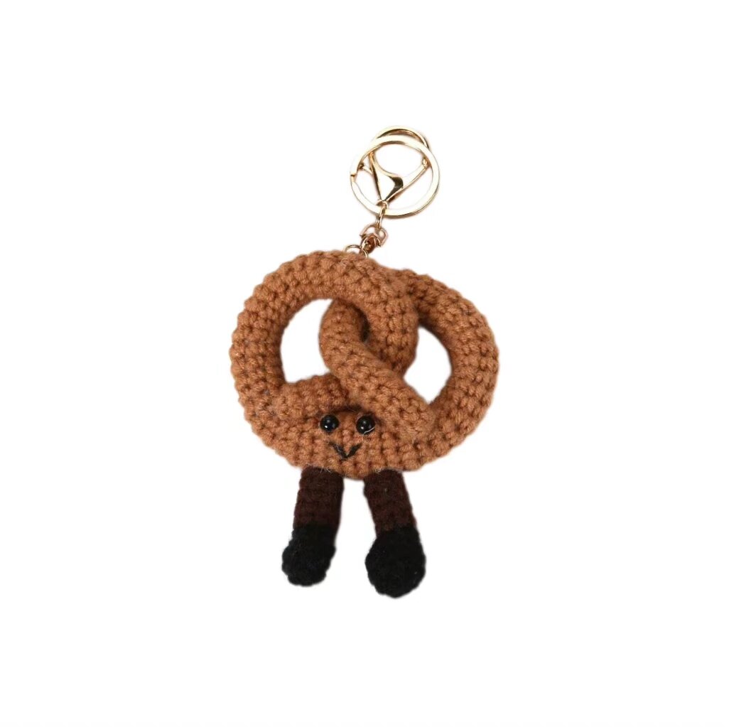 Crochet Pretzel Keychain Doll Kit
