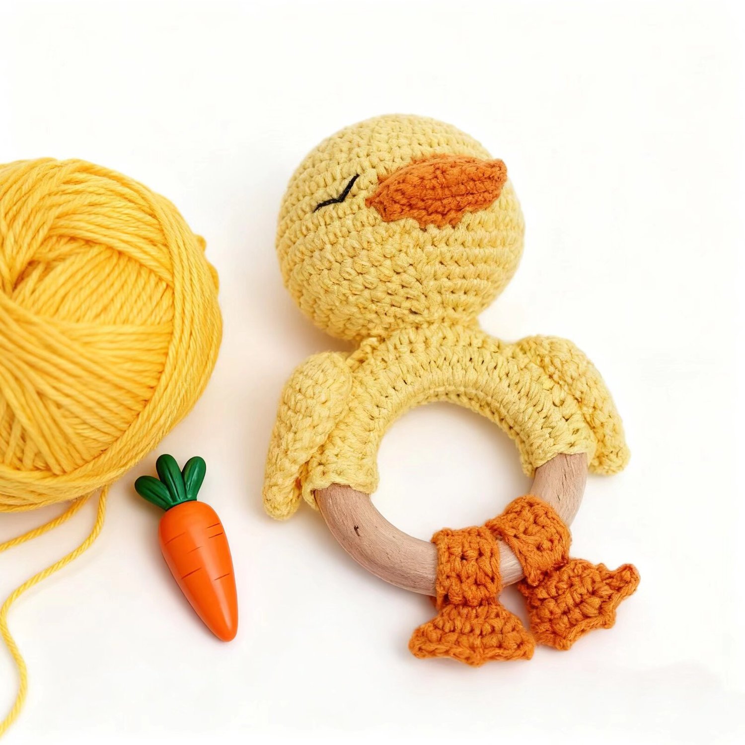 Crochet Animal Doll Set Duck Rabbit Flamingo
