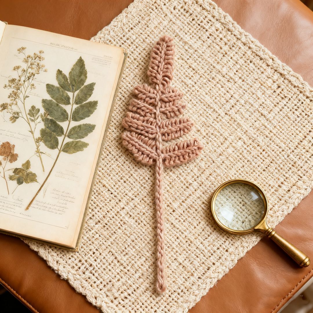 Crochet Fern Bookmark Handmade Kit