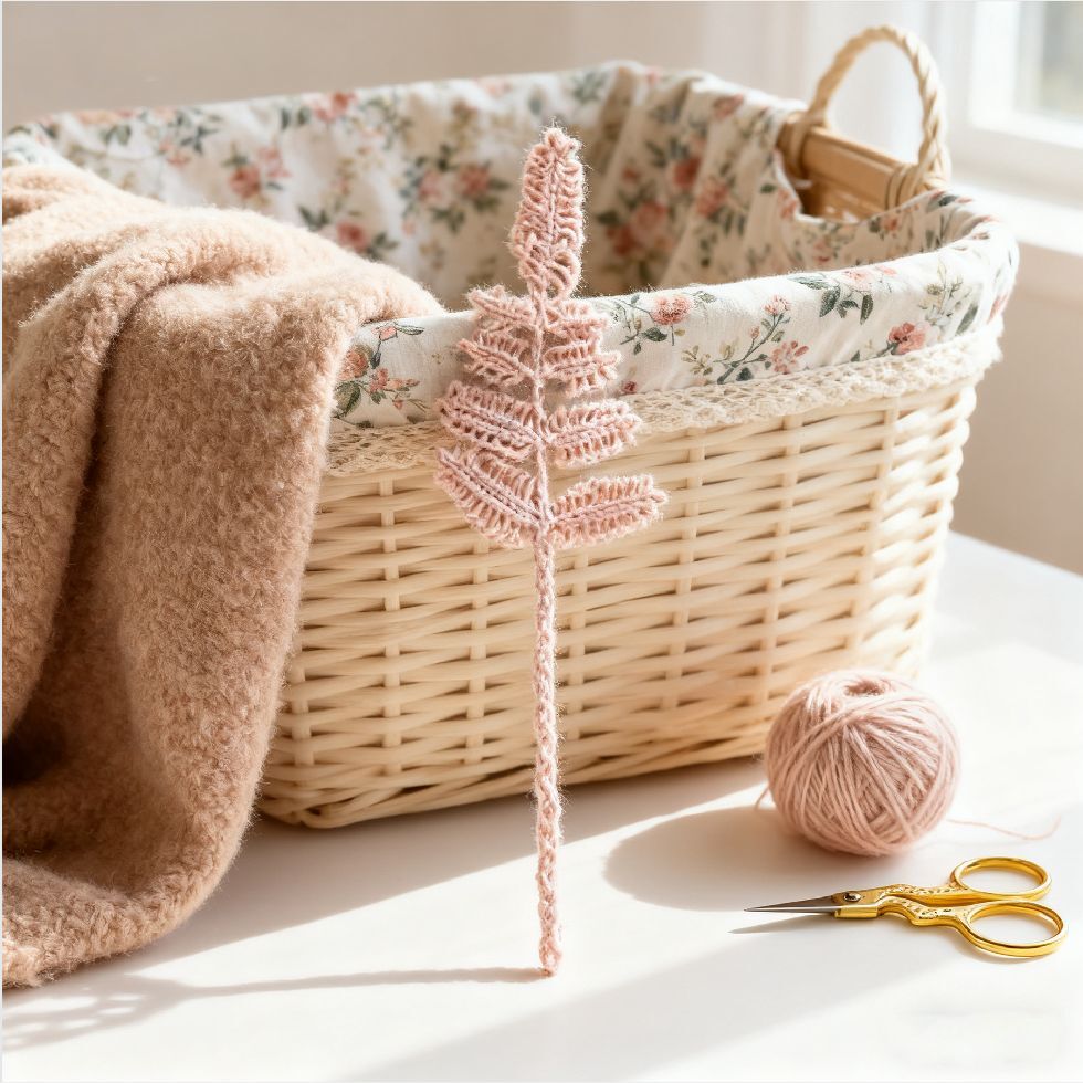 Crochet Fern Bookmark Handmade Kit