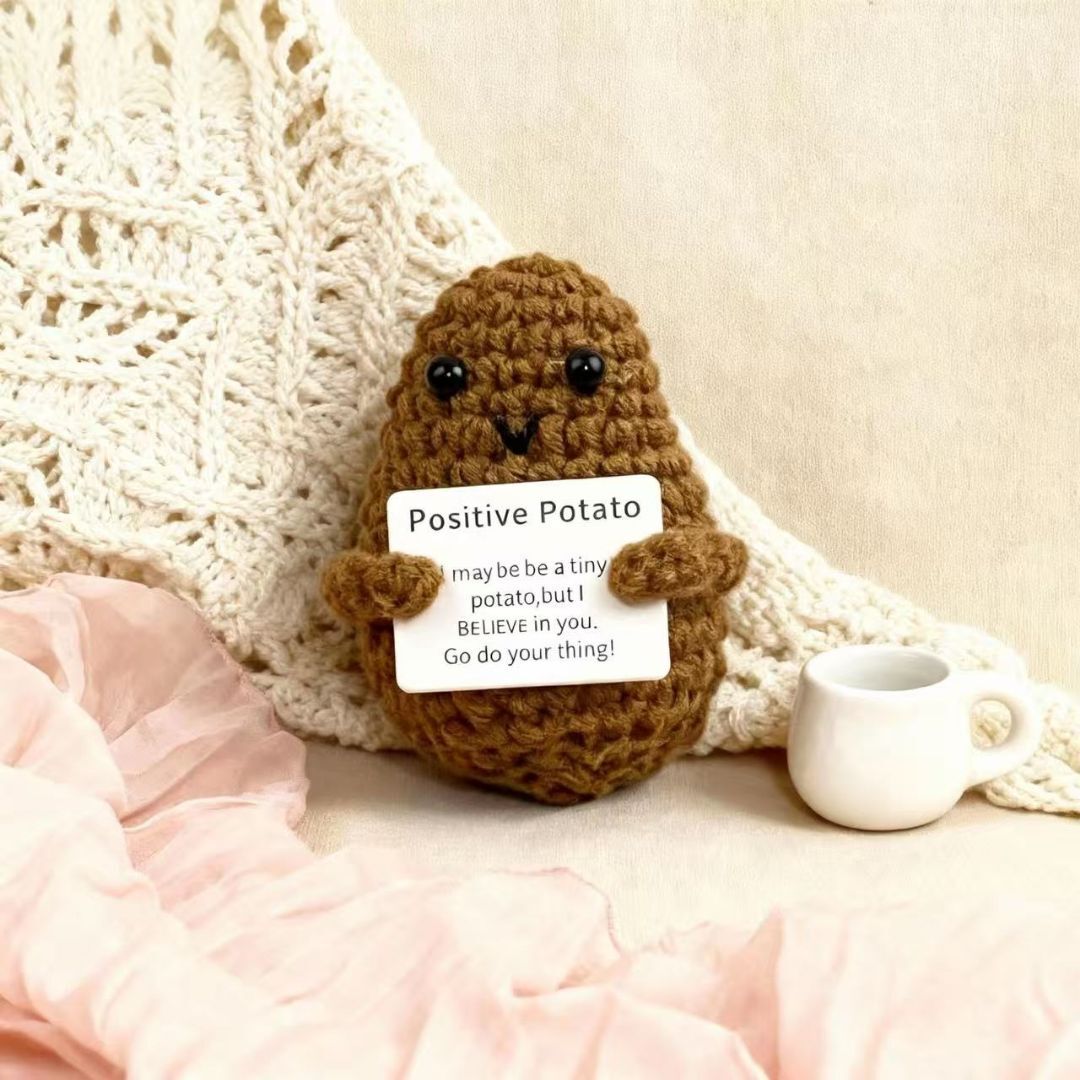 Positive Brown Potato Crochet Plush
