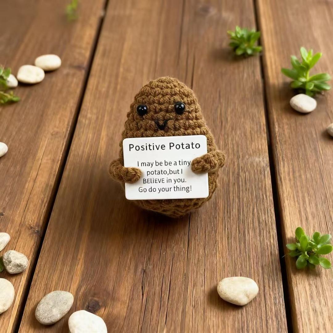 Positive Brown Potato Crochet Plush