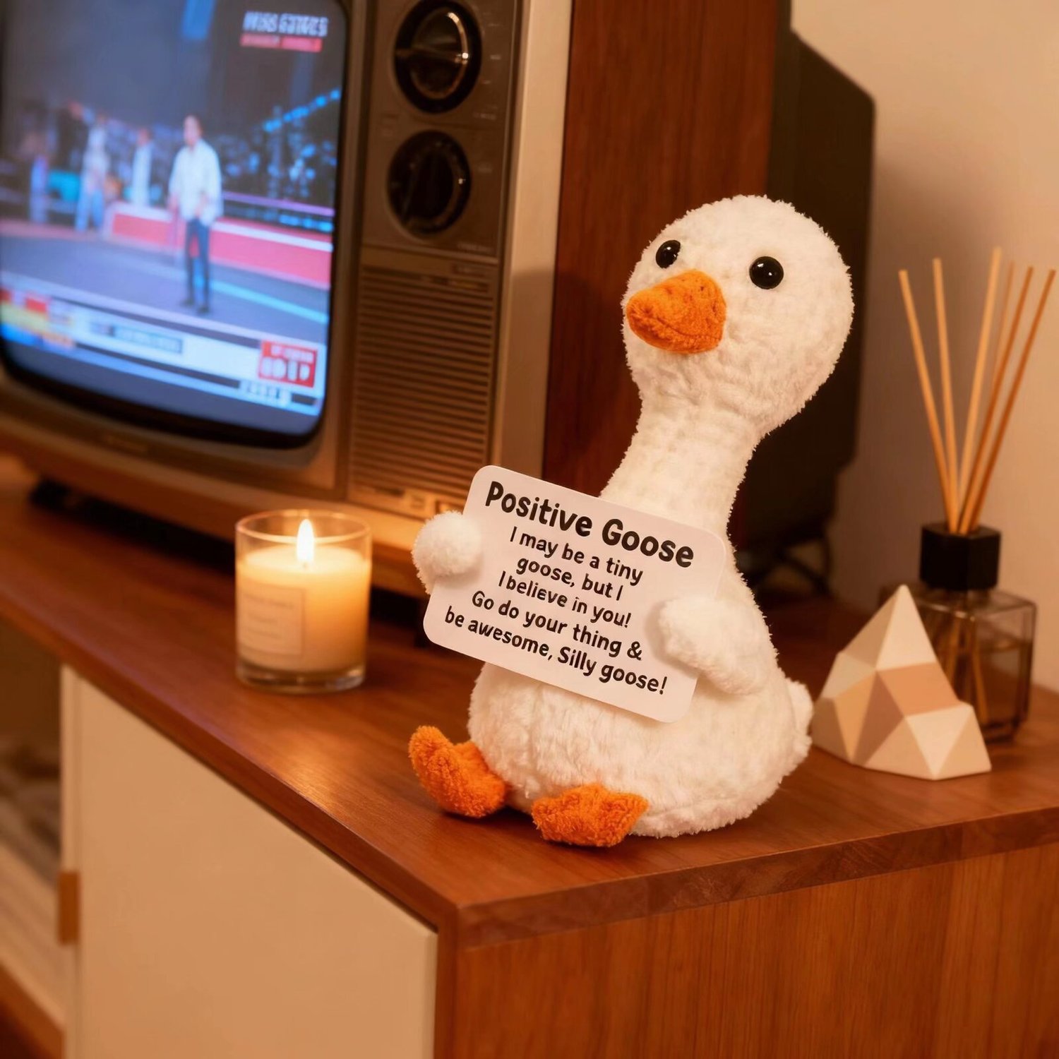 Crochet White Duck Plush Doll