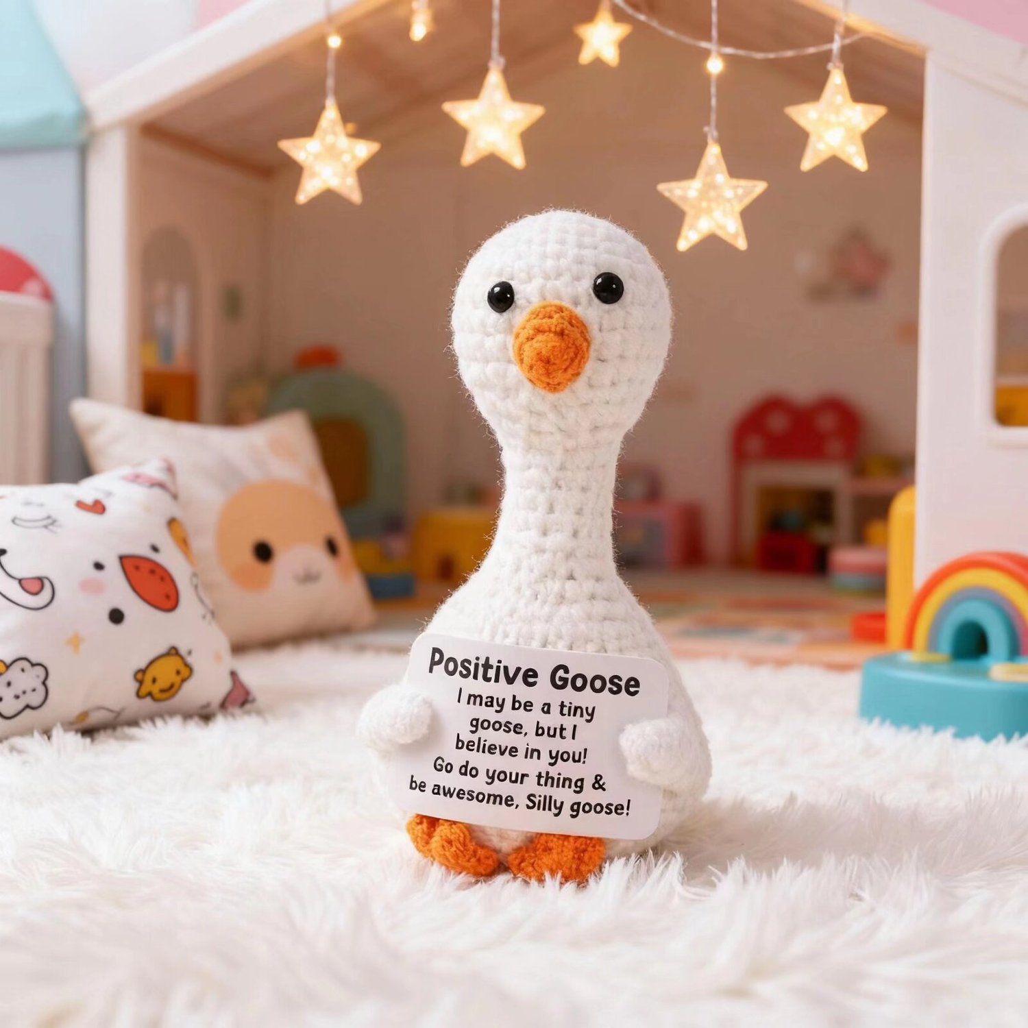 Crochet White Duck Plush Doll