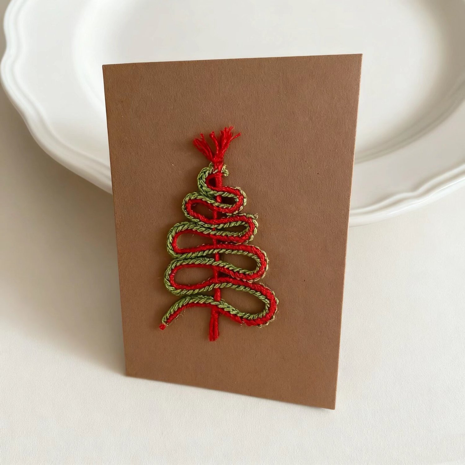 Crochet Christmas Tree Doll Card DIY Kit