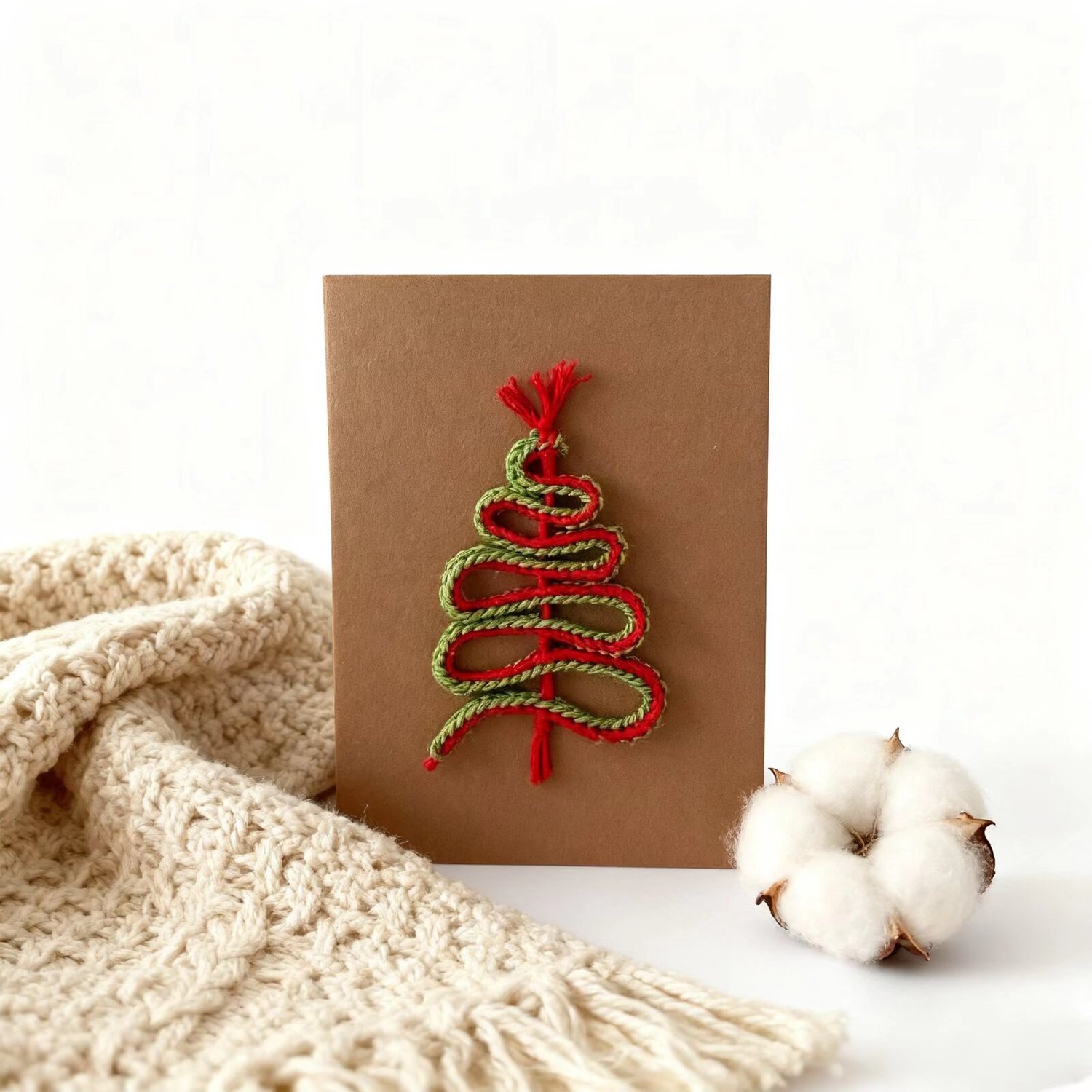 Crochet Christmas Tree Doll Card DIY Kit