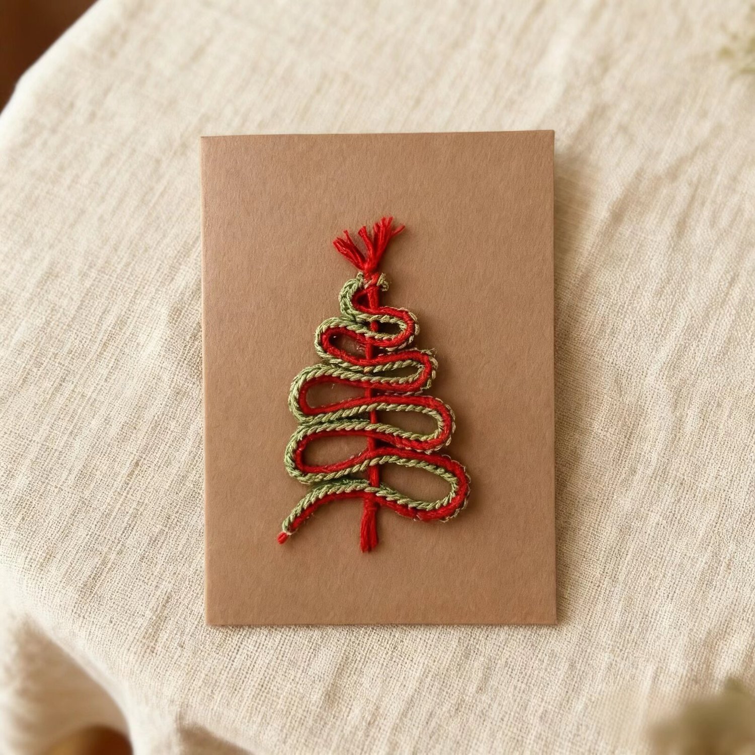 Crochet Christmas Tree Doll Card DIY Kit
