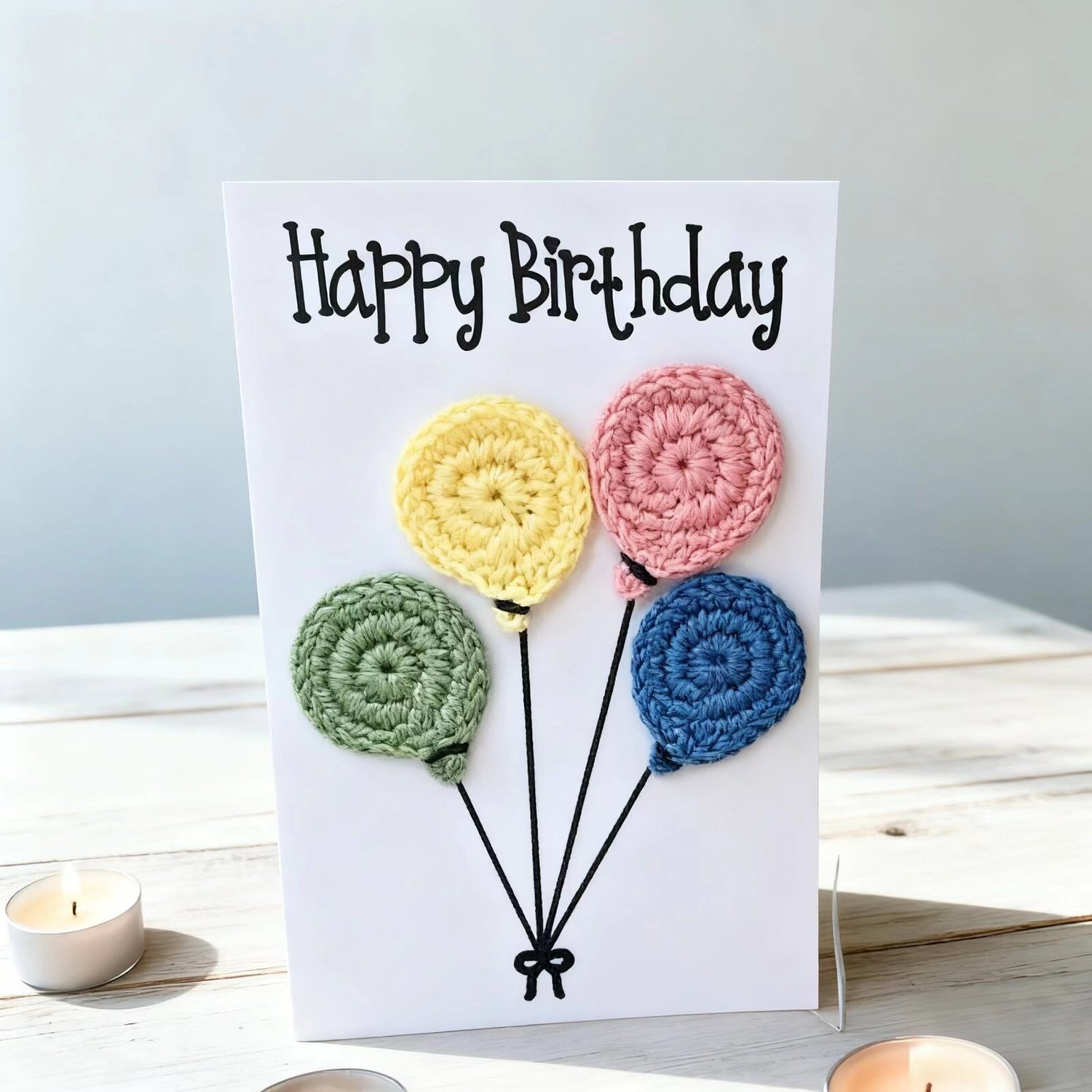 Crochet Birthday Balloon Doll Card Kit