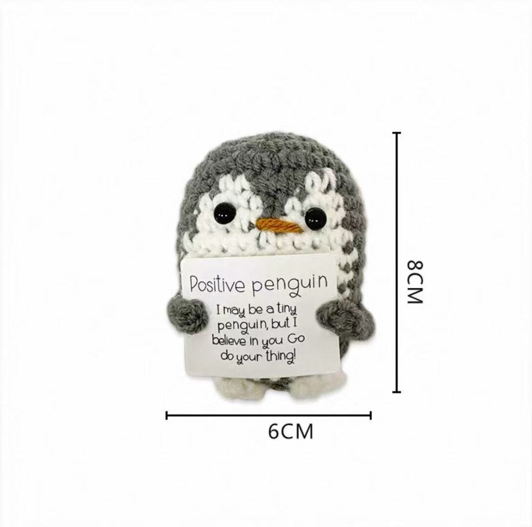 Positive Penguin Crochet Plush Doll