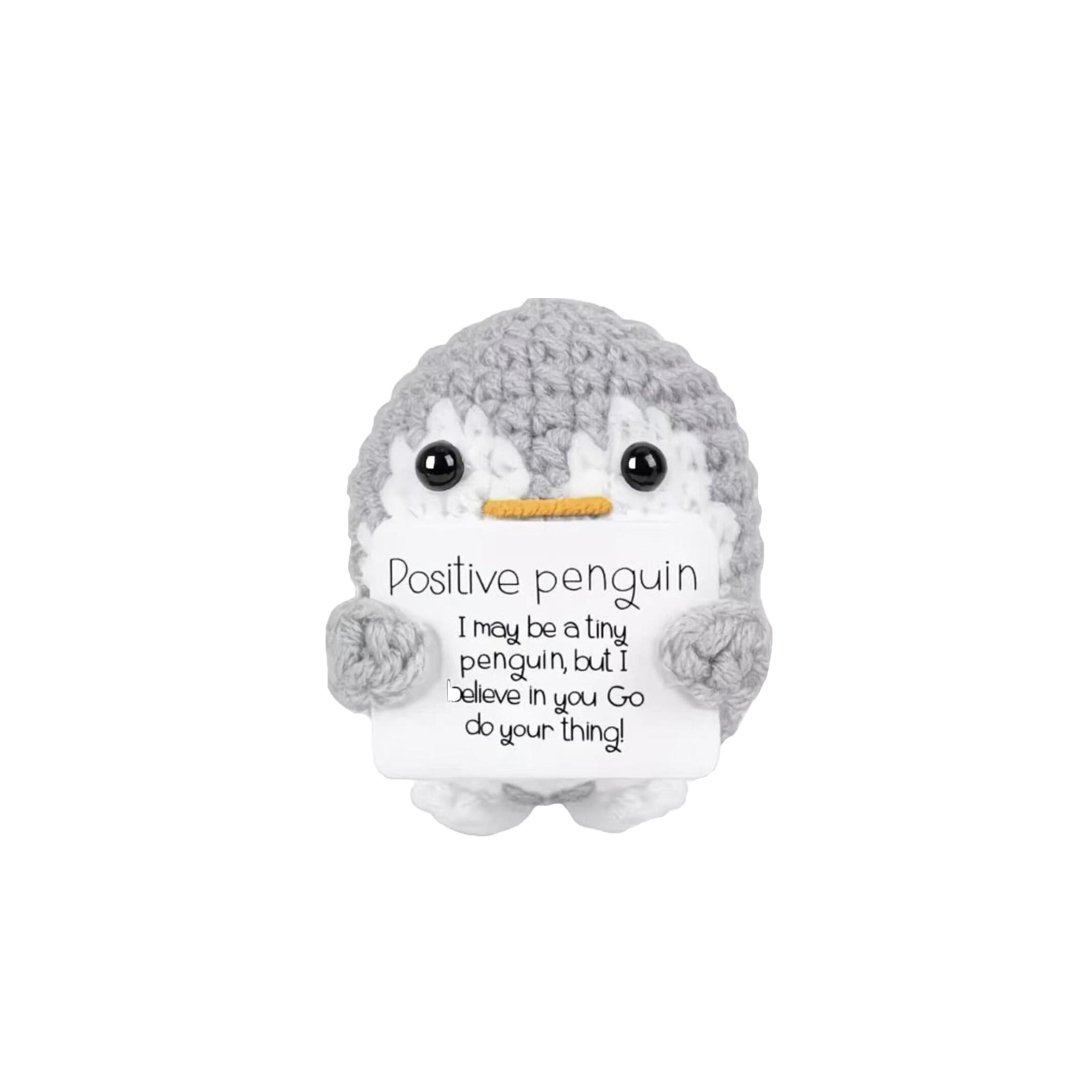 Positive Penguin Crochet Plush Doll