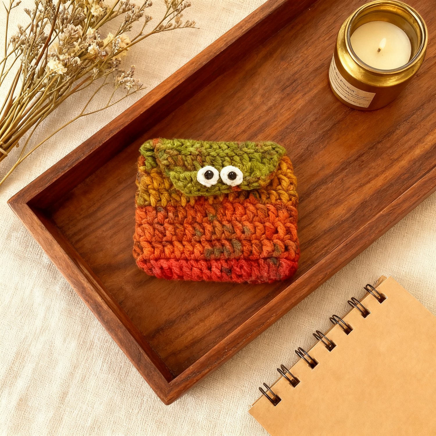 Crochet Monster Coin Pouch Bag
