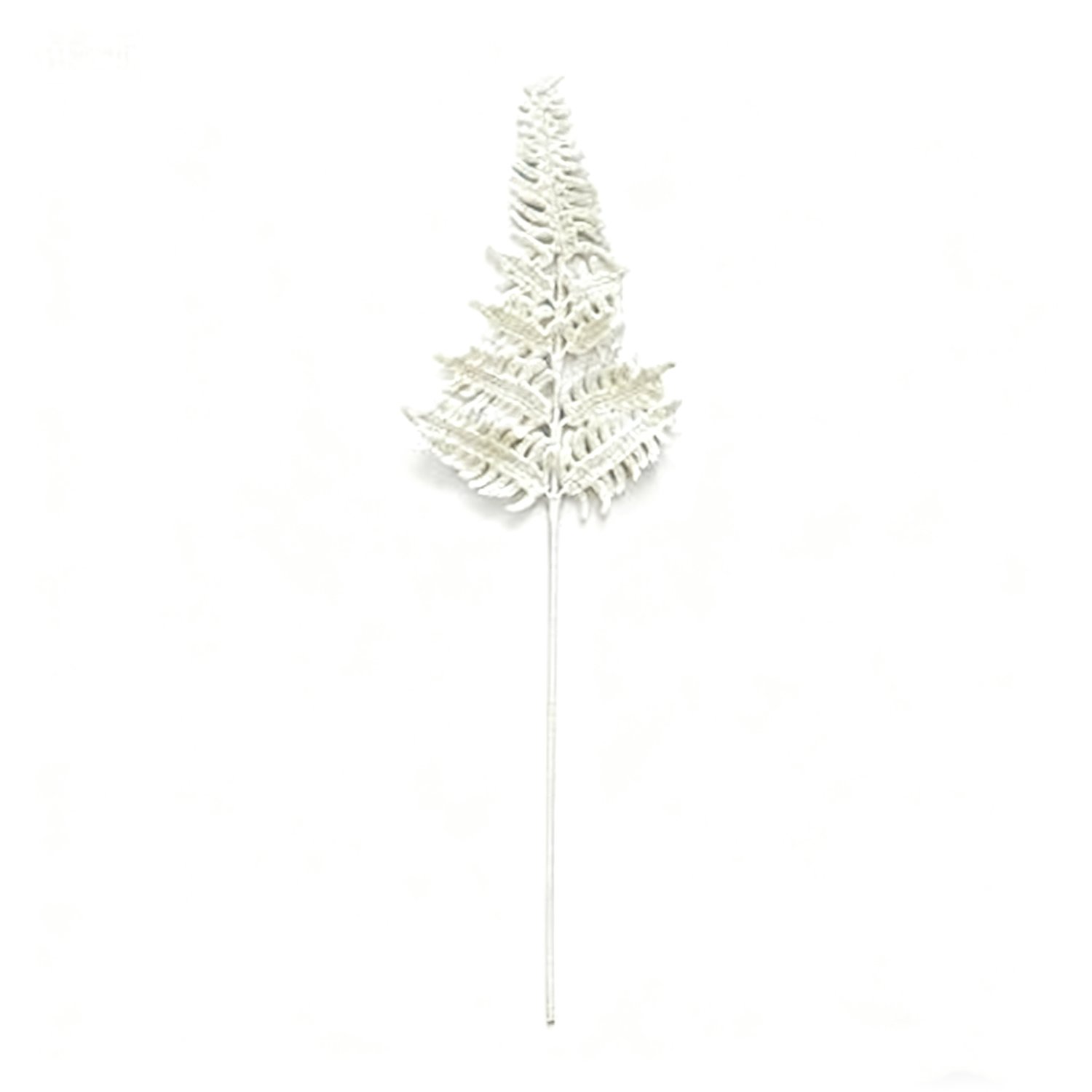 Crochet White Fern Stem Decor