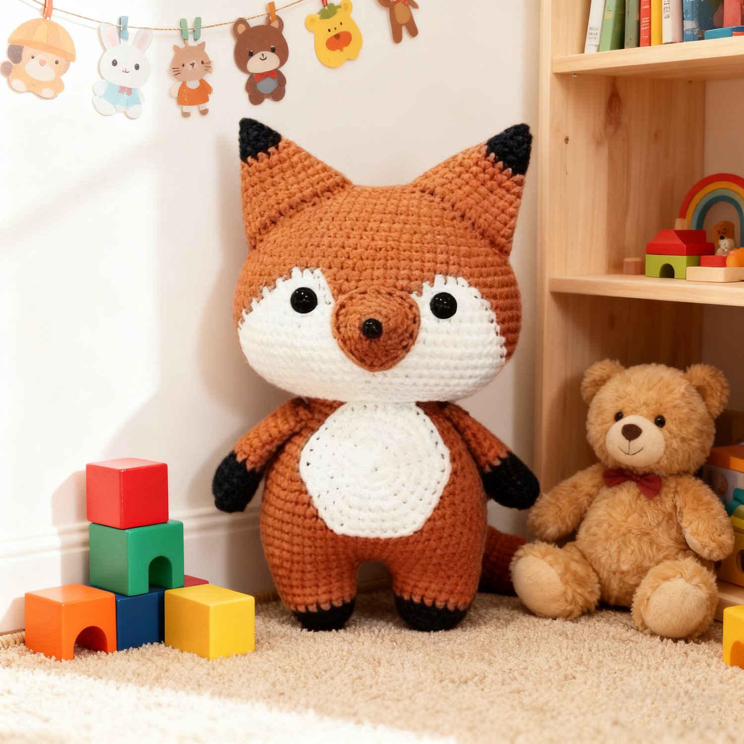 Crochet Black Cat Plush Doll Kit Handmade Craft