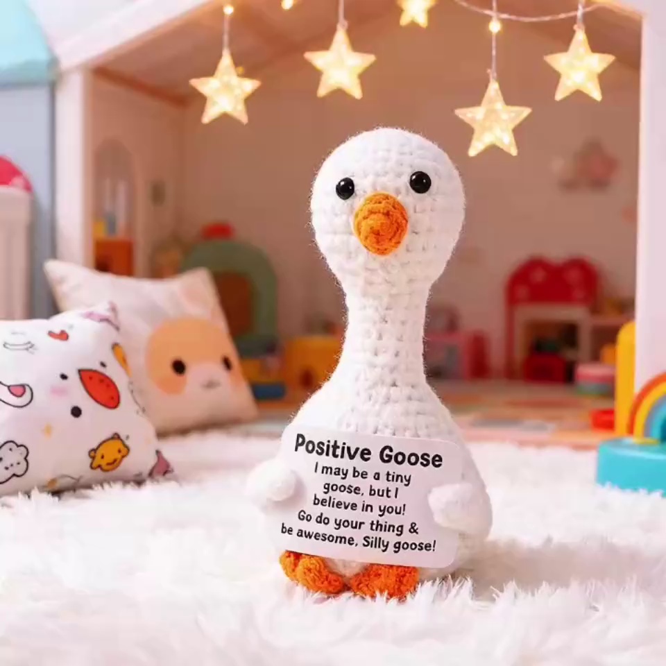 Crochet White Duck Plush Doll