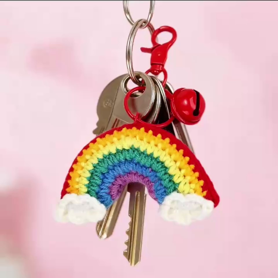 Crochet Rainbow Doll Keychain DIY Kit