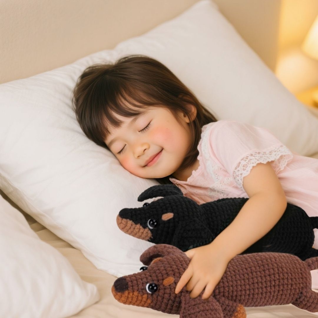 Crochet Dachshund Doll Kit Cute Animal Toy