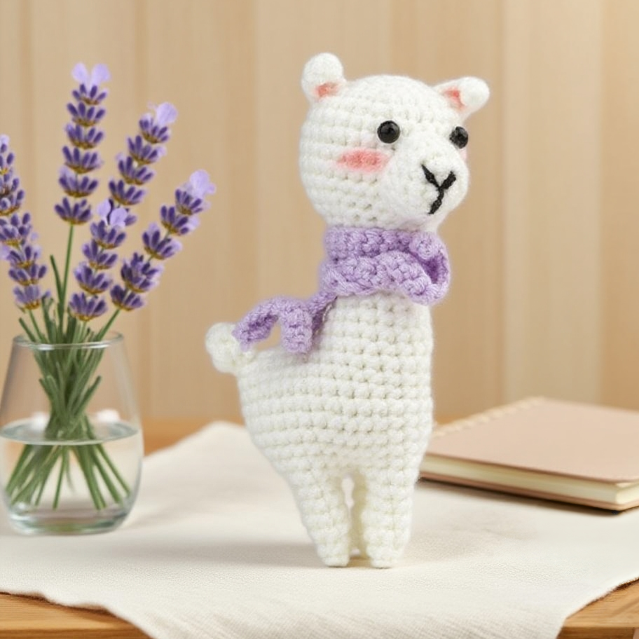 Crochet Alpaca Doll Kit Cute Beginner Starter Pack
