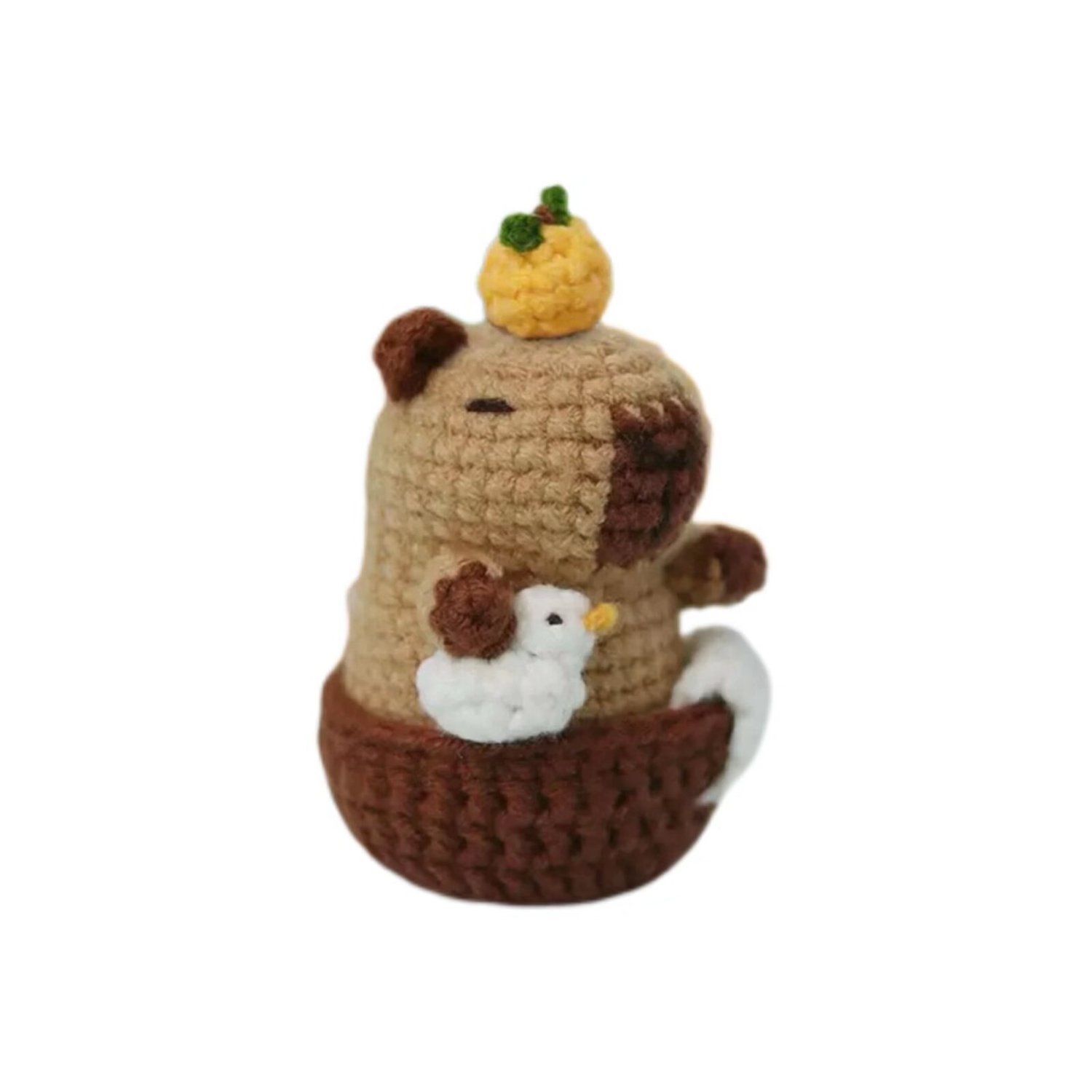 Crochet Capybara Backpack Pendant Doll Kit