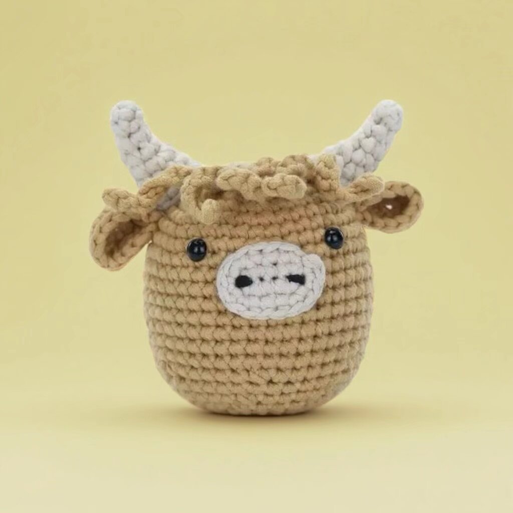 Crochet Small Cow Doll Kit Soft Plush Toy