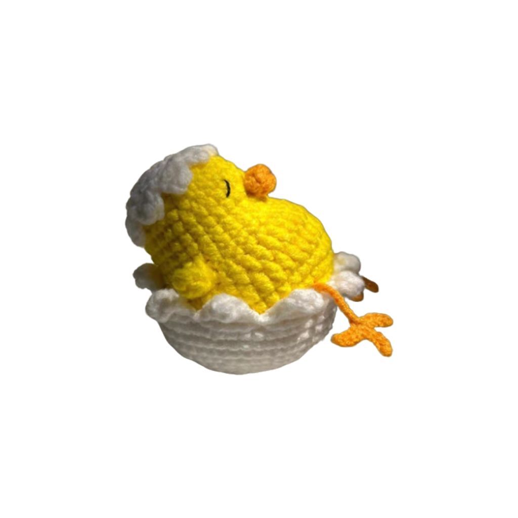 Crochet Chick Doll Kit Cute Egg Shape Design