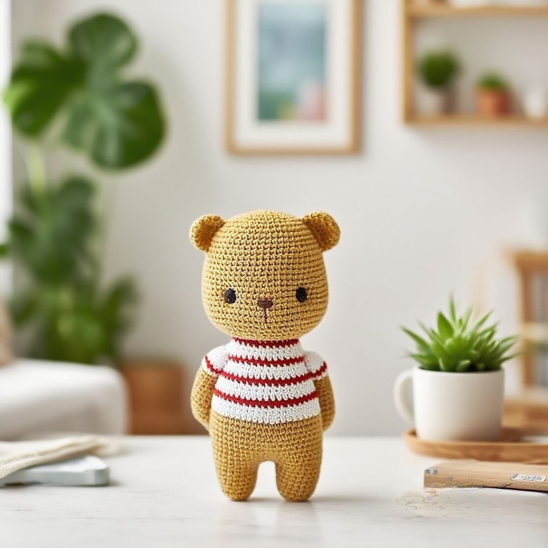 Crochet Bear Amigurumi Kit Soft Plush Starter Pack