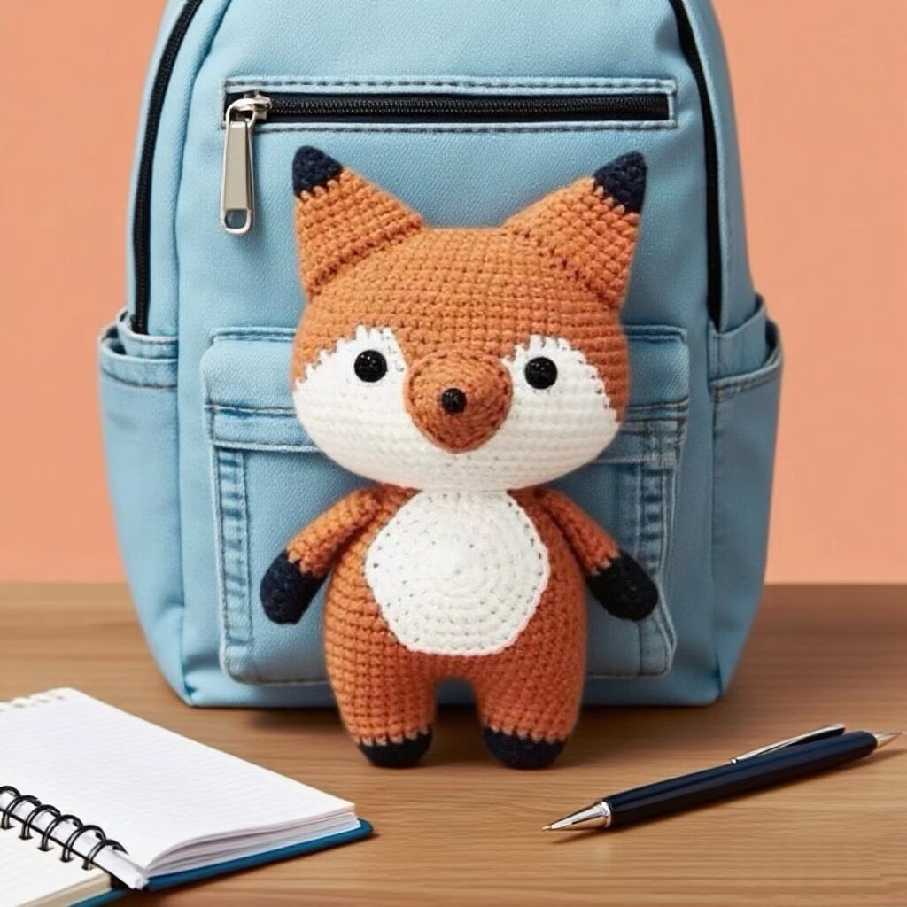 Crochet Fox Amigurumi Kit Handmade Animal Doll