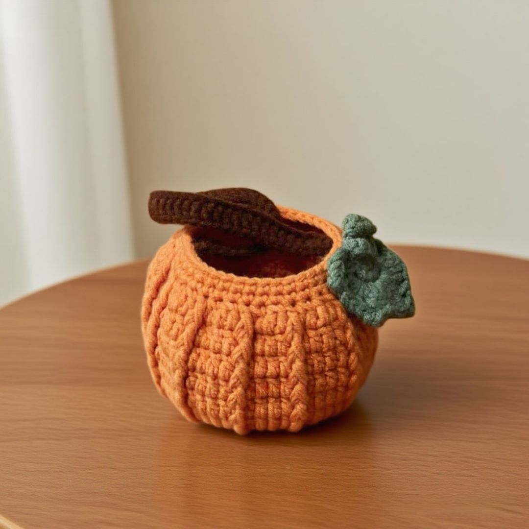 Crochet Pumpkin Handbag DIY Kit
